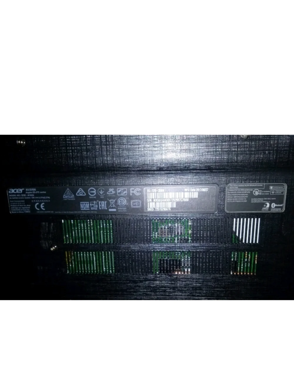 Acer Aspire E5-575 i3-7100U @2.40GHz 4GB Ram 500GB SSD Windows 11 Pro Optimized